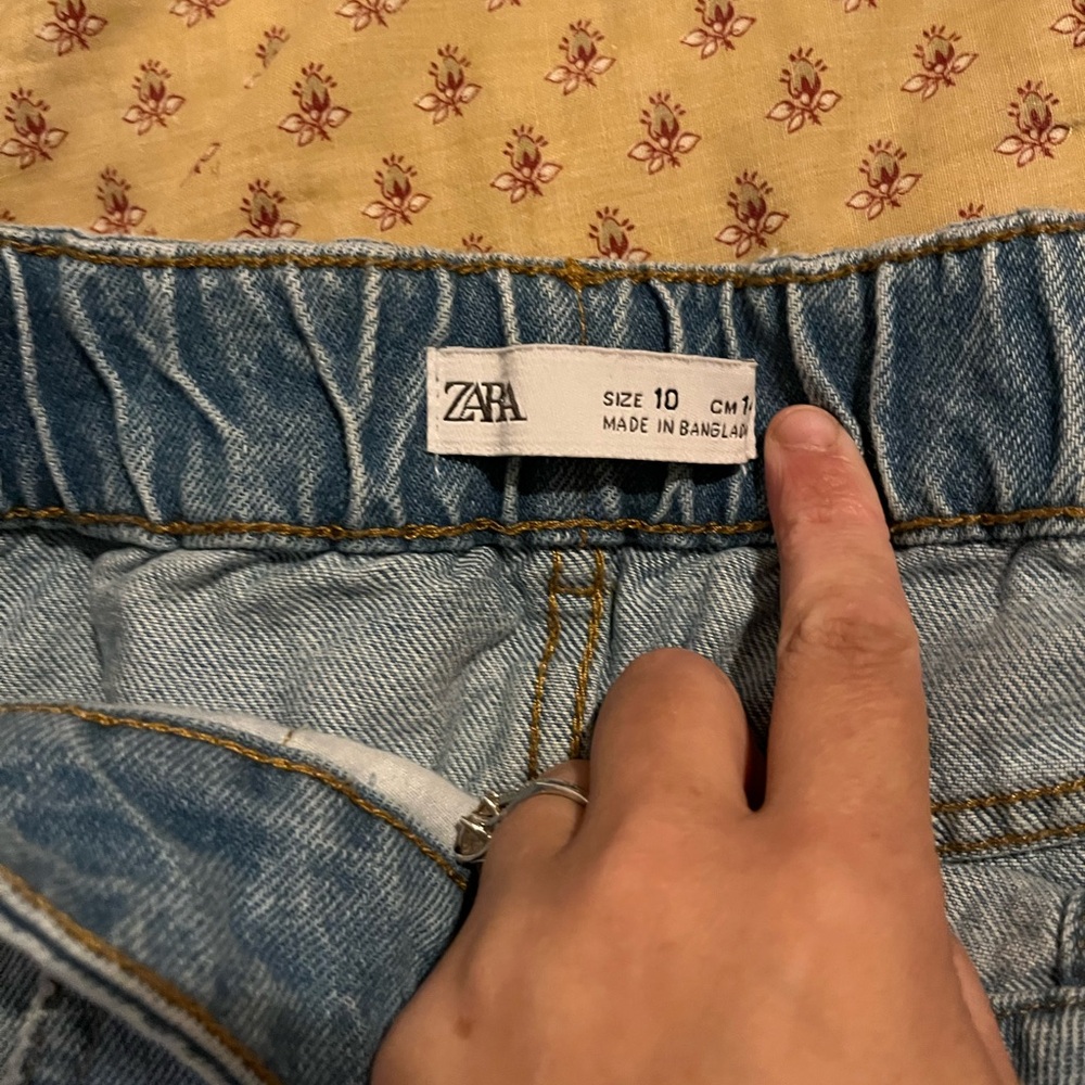 Zara Sky Blue Denim Skirt - Picture 2 of 2